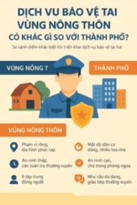 Dịch vụ bảo vệ tại vùng nông thôn có khác gì so với thành phố?